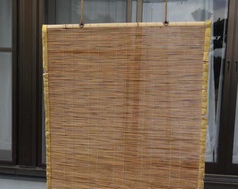Vintage Japanese Bamboo Sudare Screen 79×108cm - Sunshade/Privacy Panel, Traditional Style for Tea Room, Interior, Zen Decor