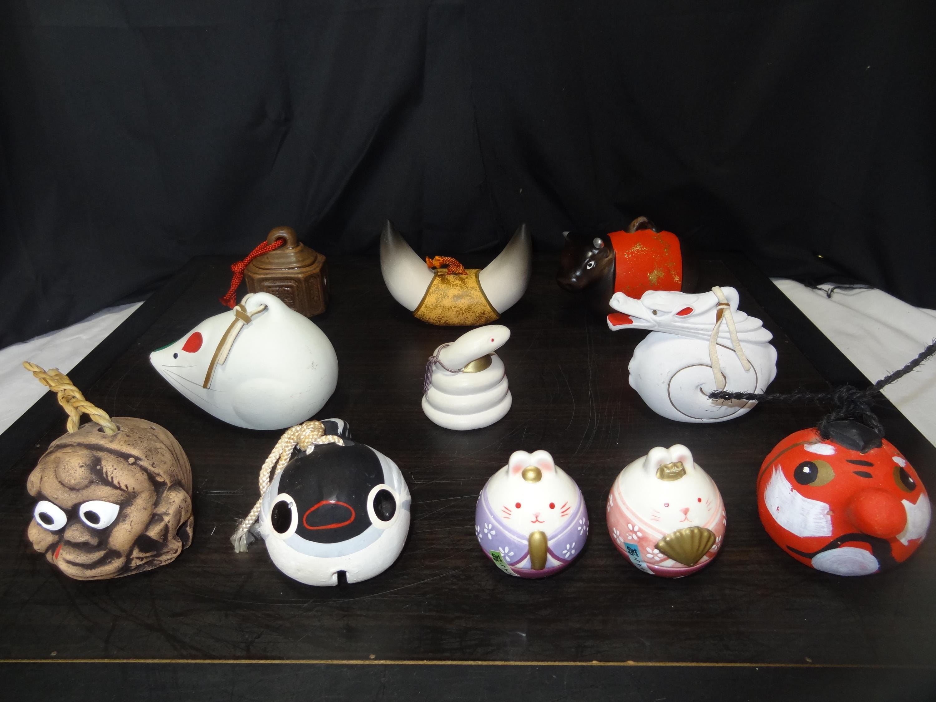 Japanese clay bells - Etsy 日本