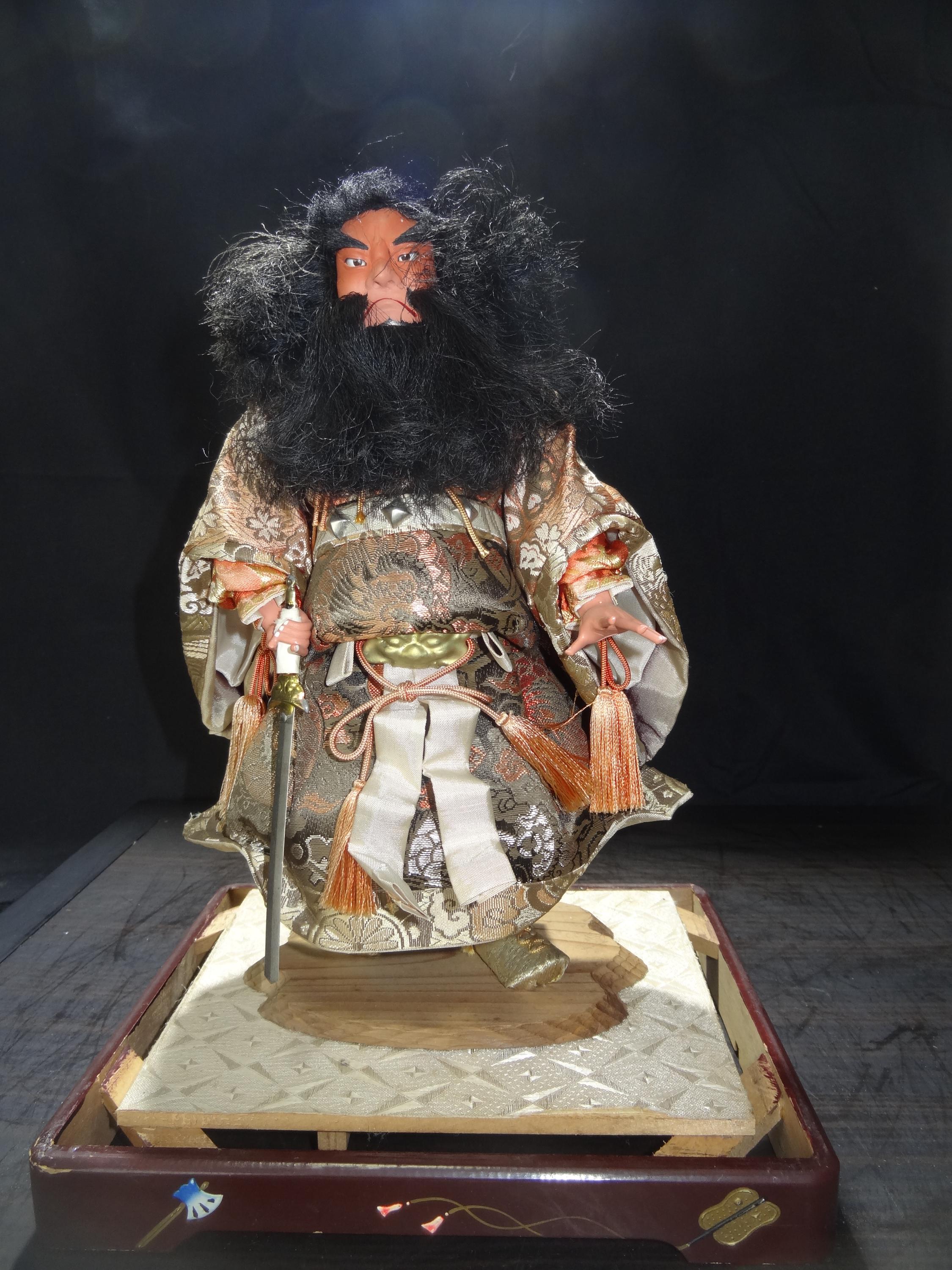 Rare Japanese Vintage Doll “shōki” – Traditional Samurai Warrior