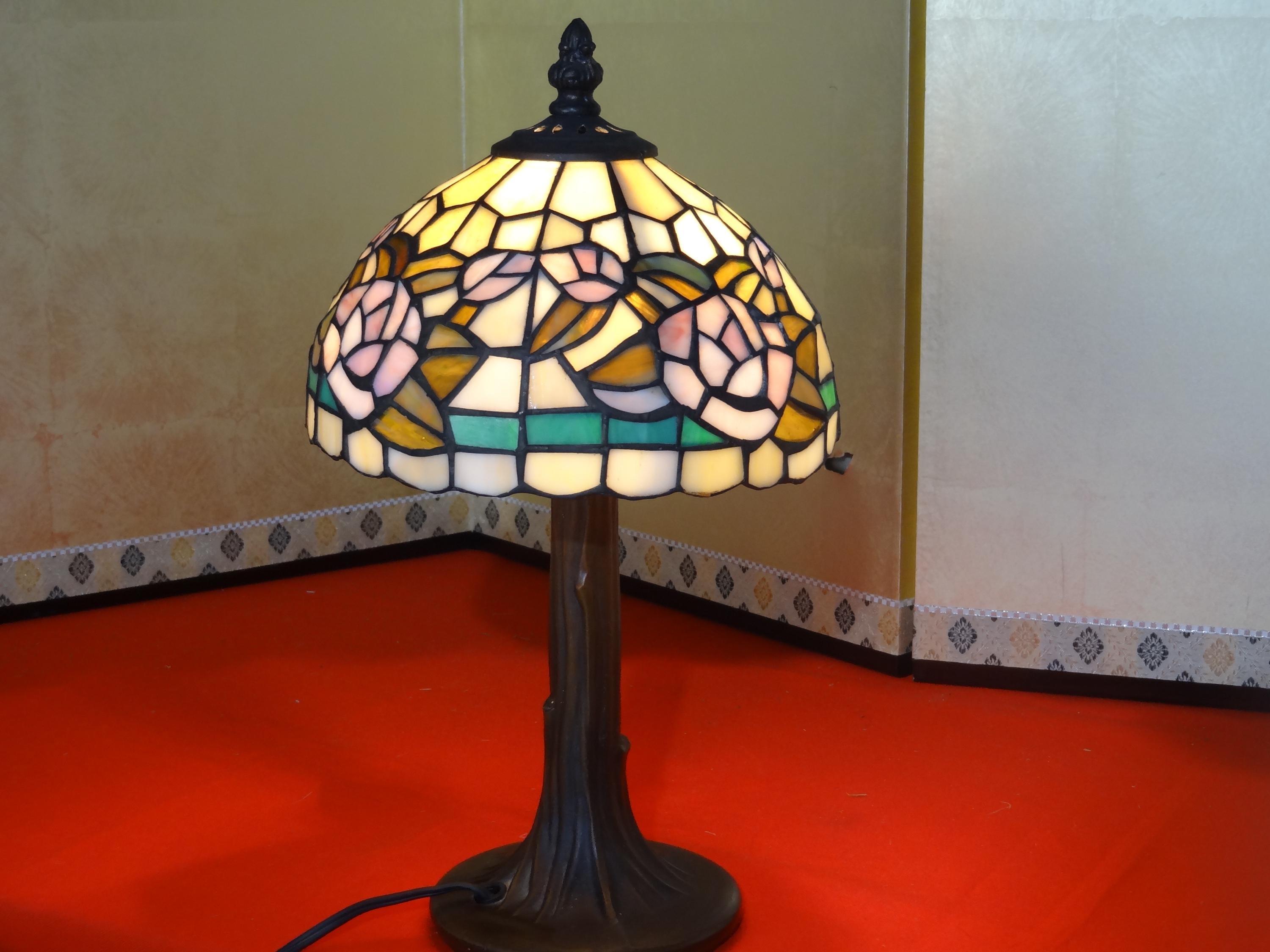 Stained glass lamp base - Etsy 日本