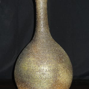 Grande vaso in ceramica Shigaraki, firmato, arte giapponese, stile Wabi Sabi, 44 cm, ceramica artistica vintage.