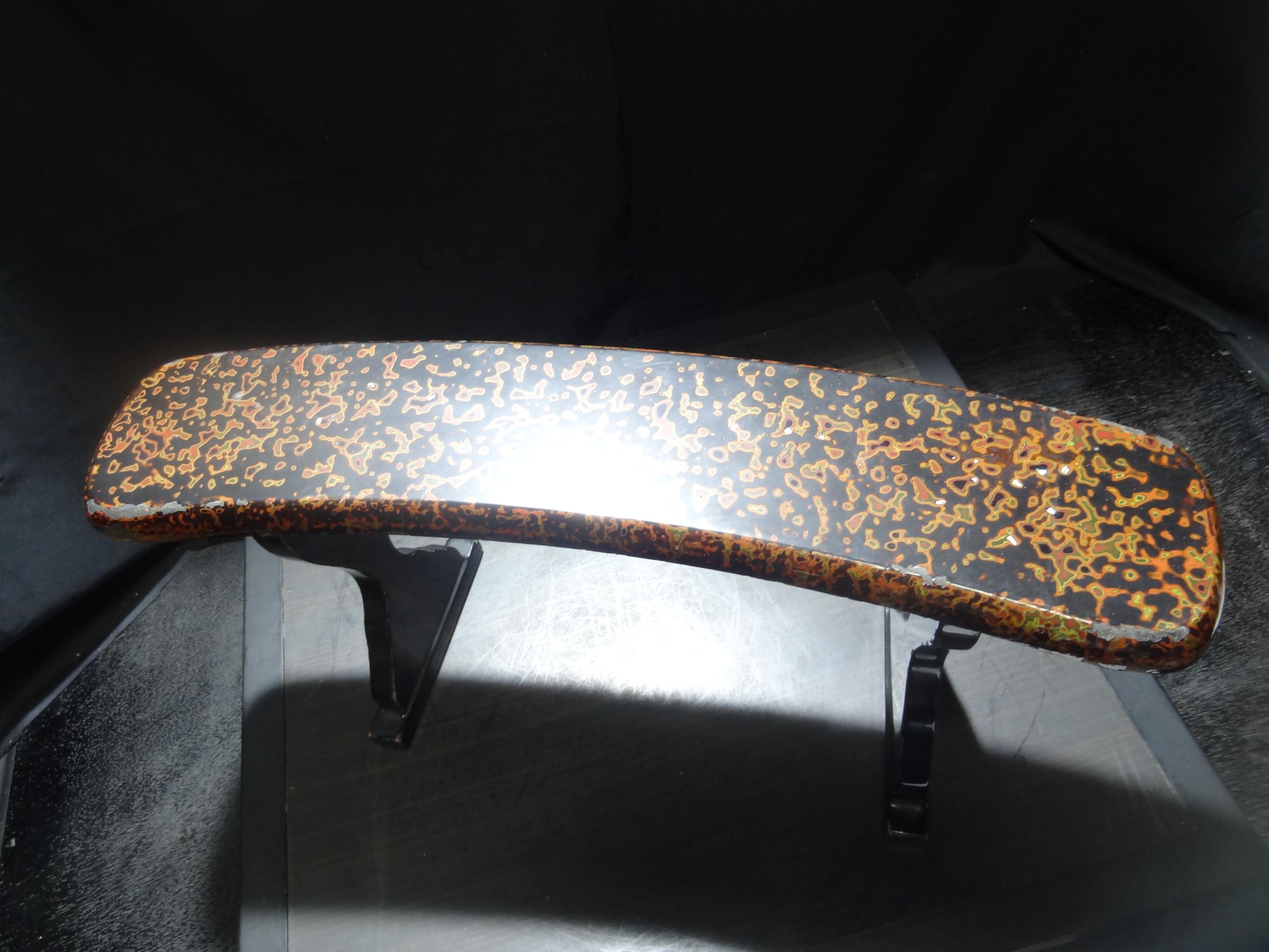 Japanese Lacquered Wooden Kyosoku Armrest – Traditional