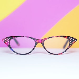 Retro Cat Eye Reading Glasses | Pink Botanica