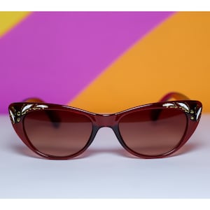 Retro Brown Cat Eye Sunglasses | Vintage 50s Inspired
