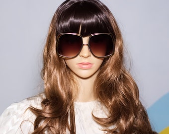 Retro Oversized Sunglasses | Le Chic Vintage 70s Inspired