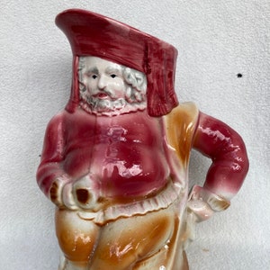 Antique Staffordshire Pottery Lord King Toby Jug Mug