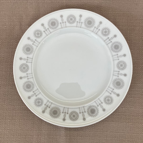 Vintage Rosenthal Studio Line Tapio Wirkkala Continental Grey Suns Salad Desert Plate