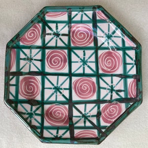 Mid Century Robert Picaud LaRoue Vallauris French Art Pottery Plate