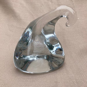 Vintage Ronneby Sweden Art Glass Abstract Sculpture