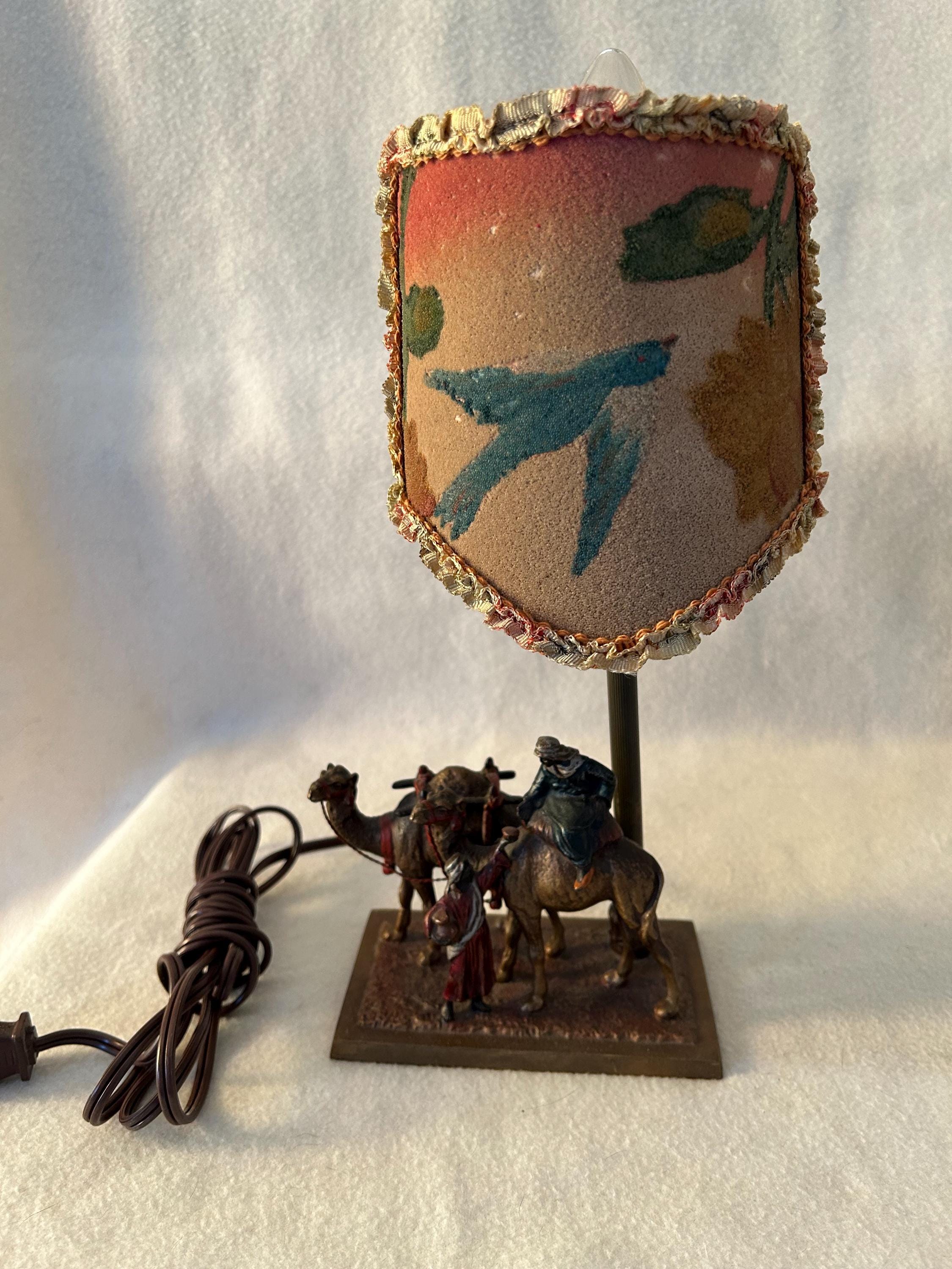 Antique Austrian Cold Painted Spelter Camel Nomad Arabian Lamp - Etsy