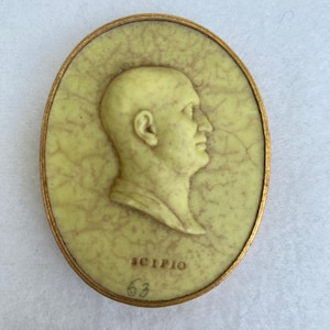 Antique Carved Cameo Intaglio Ancient Roman Sipio