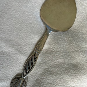 Vintage Jensen Sterling Silver Ornamental Serving Utensil Server
