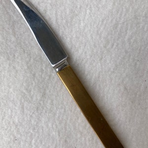 Mid Century Modern Denmark Scandinavian Bronze Lundtofte Rustfri DFK Knife Letter Opener