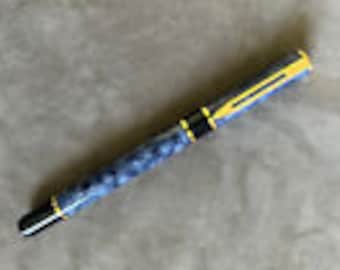 Waterman Laureat Blue Marble Fountain Pen S