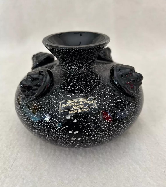Vintage Modern Italian Murano Gambaro Poggi Art Glass Lion Vase - Etsy