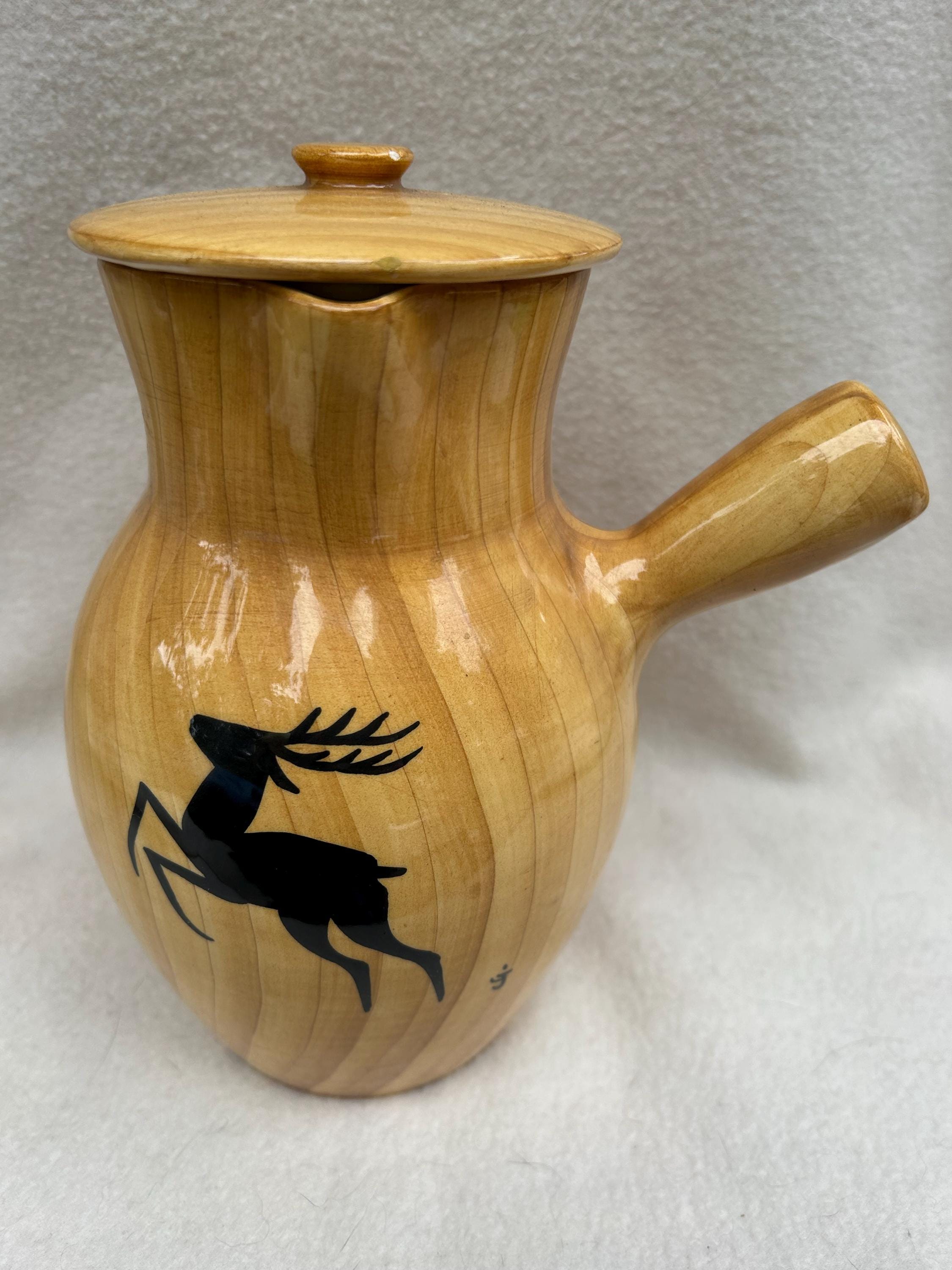 Vallauris france 陶器 Jouve 1940s French Antique Real Vallauris Pottery Porcelain Glazed