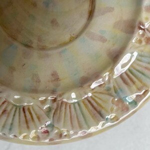 Vintage Italian Peasant Village Scallop Shell Ocean Majolica Tea Cup - Etsy