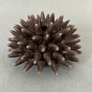 Vintage Italian Art Pottery Spiny Urchin Candle Holder