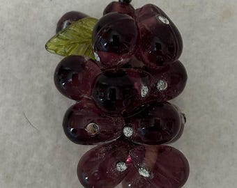 Vintage Mitte des Jahrhunderts Murano Kunst Glas Traube Cluster hängen Kronleuchter Leuchte Prism Drop Hardware Bergung