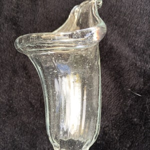 Vintage Mid Century Murano Venetian Hand Blown Art Glass Chandelier Bobeche Cup Replacement Part