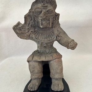 ヴィンテージ プレ・コロンビア様式 博物館復刻版 民芸品 テラコッタ ジャガー シャーマン像