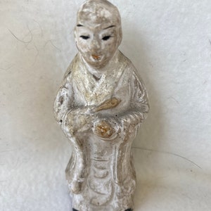 Scultura antica in terracotta di Mudman in argilla da studioso asiatico