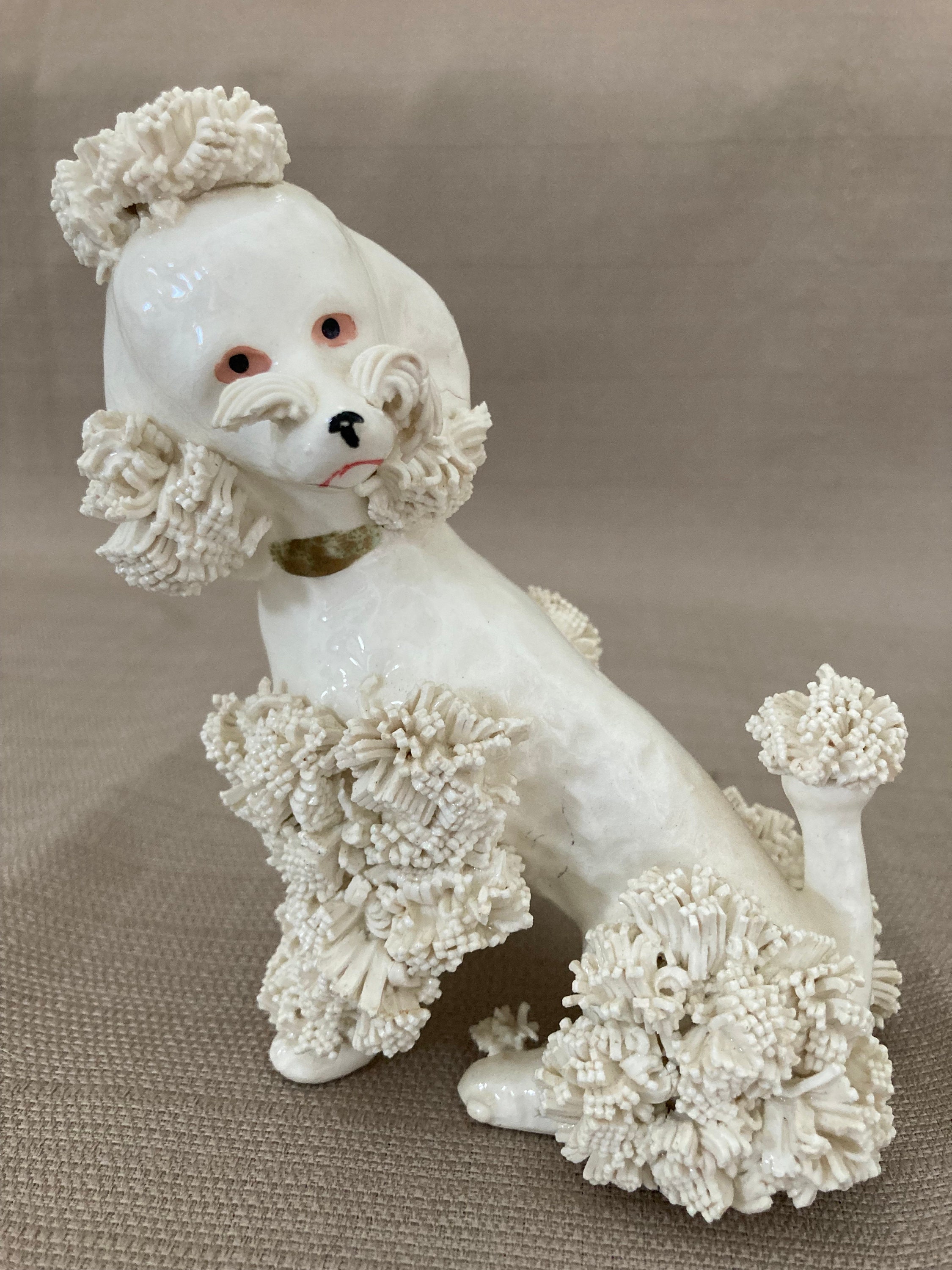 Vintage Mid Century Porcelain Spaghetti Poodle Dog Figuring S - Etsy
