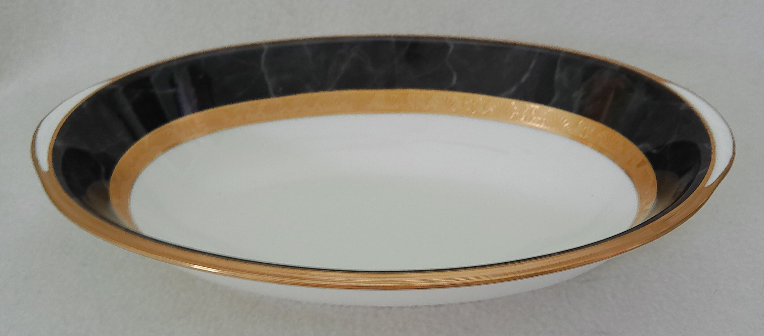 Noritake Opulence Discontinued Gilt Embossed Oval Vegetable