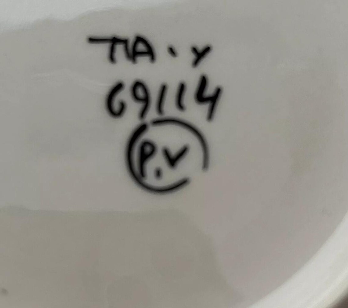 Vintage Italian Peasant Village Scallop Shell Ocean Majolica Tea Cup - Etsy