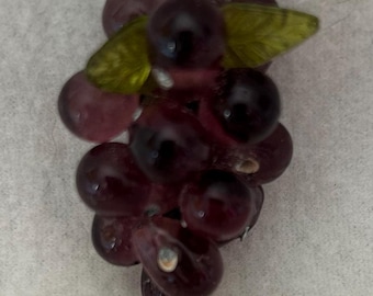 Vintage Mitte des Jahrhunderts Murano Kunst Glas Traube Cluster hängen Kronleuchter Leuchte Prism Drop Hardware Bergung