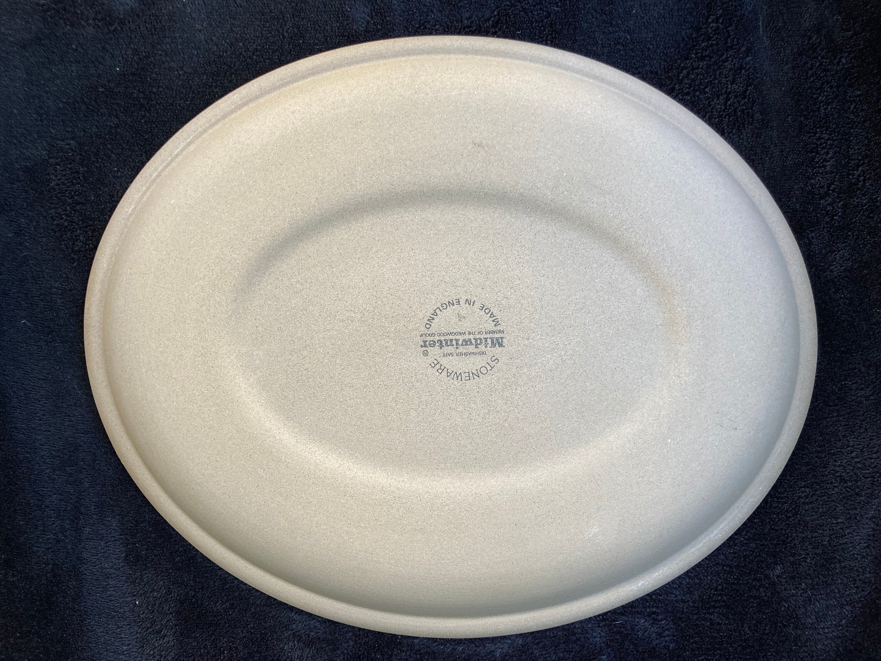 Vintage 12 Wedgwood Midwinter Stoneware Hopsack Serving Etsy