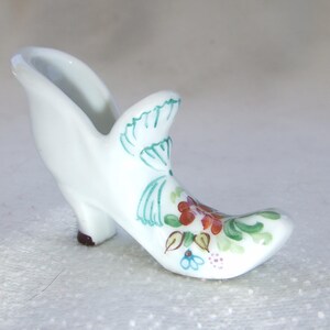 Vintage Limoge Pient Main Miniatur Französische Porzellan Stiefel
