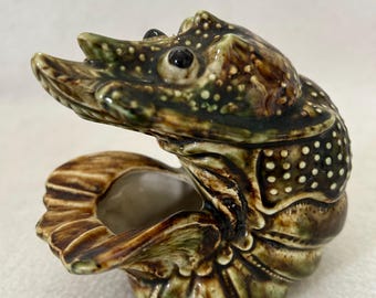 ヴィンテージ ヴァロリス フランス製 釉薬仕上げ ザリガニ ロブスター 灰皿