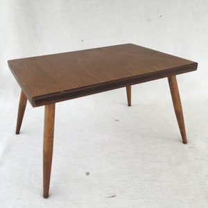 Mid Century Modern Danish Wood Miniature Dollhouse Salesman Sample Dining Table