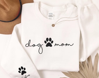 Dog Mom Sweatshirts - Custom Dog Mom Shirt - Dog Mom Shirts - Womens Sweatshirts - Dog Mom Tshirt - Dog Mom Gift - Dog Mom Tee