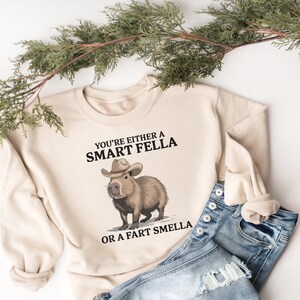Retro Smart Fella Capybara 90s Shirt, Funny Capybara Vintage T-shirt, Vintage 90s Shirt, Washed Shirt,Vintage Distressed Shirt, Funny Gift