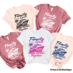 Family Cruise 2025 Shirts, Adults Kids Family Cruise T-shirt, Matching Family Cruise Shirts, Making Memories Together Tees, Vacation Shirt