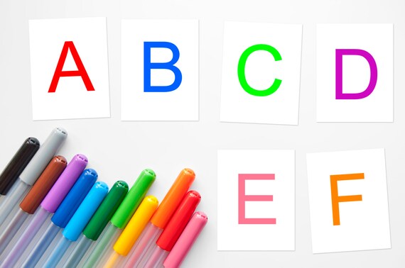 Cartes Flash Alphabet Imprimer Lettres Cartes Flash Maison Etsy Cartes Flash Alphabet Imprimer Lettres Cartes Flash Maison Etsy