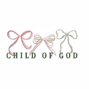 Child Of God Machine Embroidery Design. 7 Sizes. Christian Embroidery Design. Jesus Embroidery Design. Bible verse Embroidery Design.