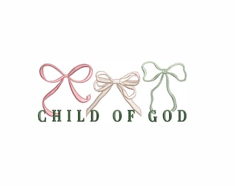 Child Of God Machine Embroidery Design. 7 Sizes. Christian Embroidery Design. Jesus Embroidery Design. Bible verse Embroidery Design.