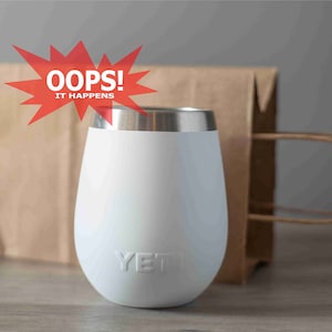 It Happens YETI\u00ae No Lid Wine OOPS Paper Bag Random Draw Error Engraving Already Engraved