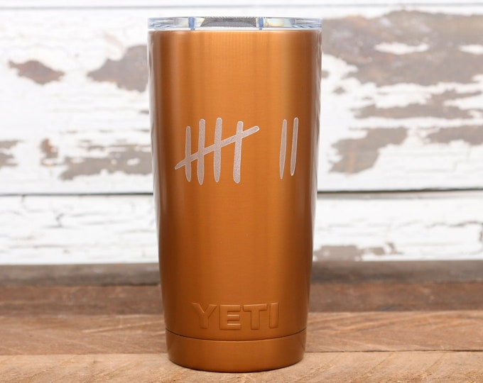 Personalized Custom Engraved Copper YETI® 20 Ounce Tumbler With Tally