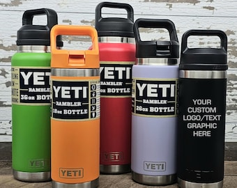 Personalized Yeti Water Bottle, Engraved Insulated Bottle, Custom Stainless Steel Flask, Travel Hydration, Gift for Him or Her