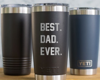 Personalized Engraved YETI® 20oz Tumbler or Polar Camel 20oz Tumbler BEST Dad Grandpa Pawpaw Uncle Godfather Father Pops Daddy DaDa