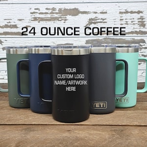 Personalized Engraved YETI® 24 oz Coffee Cup, Custom Travel Mug, Anniversary Gift, Gift for Him, Gift for Her, Insulated Coffee Cup