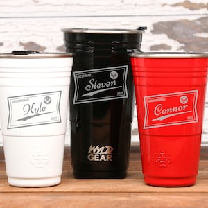 WYLD CUP™ Stainless Steel Cup - Groomsman Gift, Best Man, Father of the, Gift for Him, Tailgate Party, Beer Cup, Mixed Drink GL1