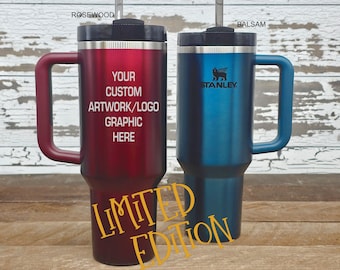 Limited Edition Stanley Quencher 40oz. Straw Tumbler, Balsam Glow, Rosewood Glow, Travel Mug, Hydration, Camping Hiking, Gift for Her or Him