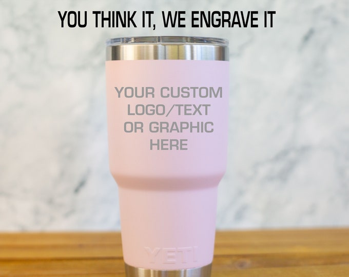 Ice Pink YETI® 30 Ounce With Mag Lid Personalized Custom Cup Limited