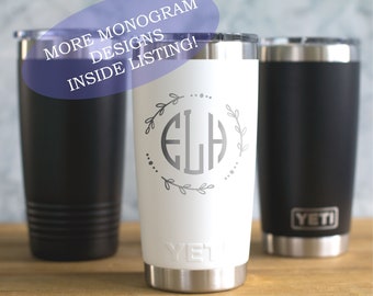 Personalized Engraved YETI® 20oz or Polar Camel 20oz  Monogram, Initials, Custom, Birthday, Wedding, Unique MGL