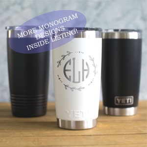 Yeti Initials Etsy